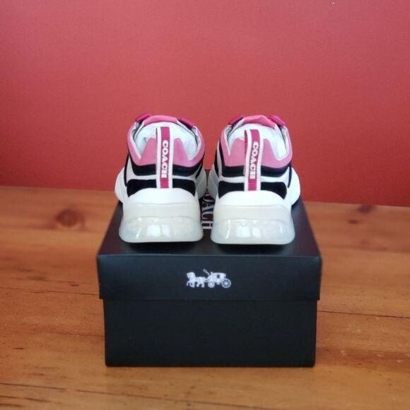 COACH Citysole Runner Sneakers Women's 8B in Chalk Black Running Walking Jogging - Picture 8 of 16